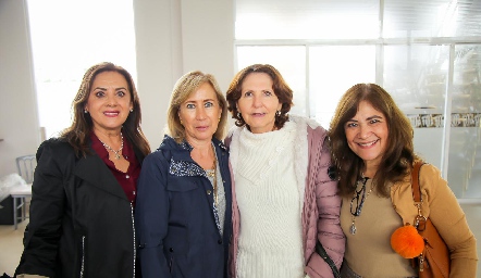  Otis Ruiz, Laura Villasusu, Lila Ahumada y Gladis Castellanos.