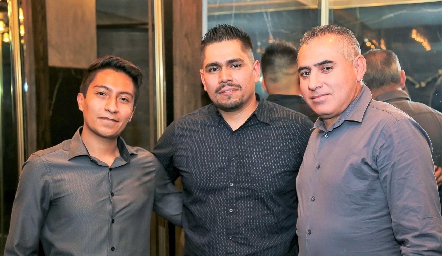  Pedro Ruiz Jonatán, Mauricio Hernández y Alfredo Arce.