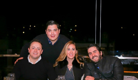  Victor Favela, Gunter Stahl, Daniela Ausucua y Alfonso Galán.