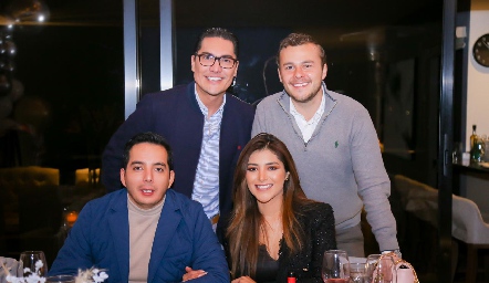  Alberto Castillo, Iñaki Midondo, Marco Macías y Janeth Tolentino.