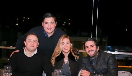  Victor Favela, Gunter Stahl, Daniela Ausucua y Alfonso Galán.