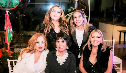  karina Ortiz, Irma Navarro, Rox Hernández, Leticia Longoria y Ruth Moreno.