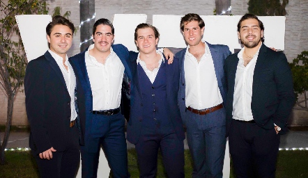  Santiago de Alba, Chente Azcona, Juan Pablo Mendizábal, Galo Galván y Juan Pablo Payán.