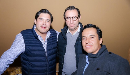 Jorge Stahl, Paco Ortiz y Luis de la Rosa.