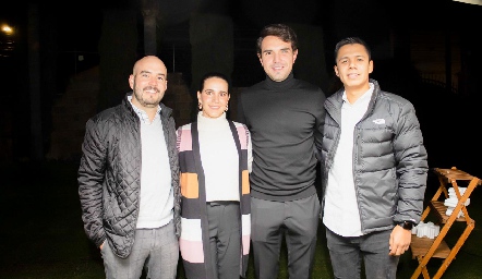  Alejandro Delgado, Mercedes Díaz, Josef Shconherr y Néstor Hernández.
