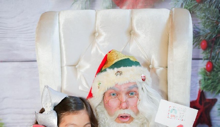  Natalia y Santa Claus.