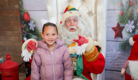  Emilia y Santa Claus.