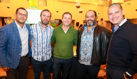  Fernando Rojo, Christian Duran, Fernando Toranzo, Miguel Gutiérrez y Luis Castro.