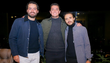Carlos Villanueva, Eduardo García y Sebastián Rodríguez.