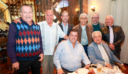  Jorge Rossel, Marco Garfias, Nicolás Mina, Fernando Díaz de León, Octaviano Gómez, Jorge Chessal y Salvador Félix.