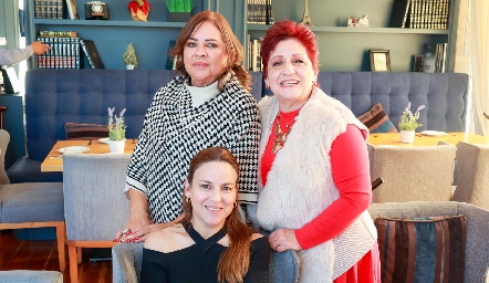  Silvia Esparza, Adela Martínez y Diana Guel.