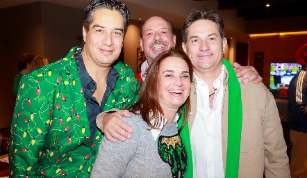  César Ramos, Manolo Martins, Rocío Alcalde y Gustavo Medina.