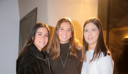  Ana Pao Galán, Carolina Zermeño y Natalia González.