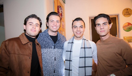  Javier Aguilar, Juan Pablo Rocha, Humberto Morones y Diego Medina.