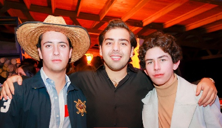  Roberto Silva, Juan Pablo Payán y Diego Payán.