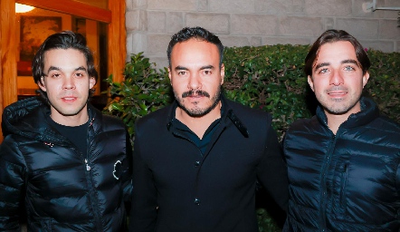  Guillermo Padilla, Oscar Cuevas y Gerardo Morales.