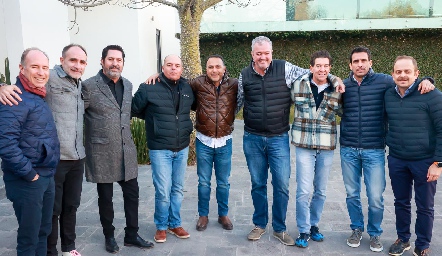  Pablo Díaz, Juanca Abaroa, Alonso Cuevas, César Morales, Jaime Delsol, Juan Hernández, Carlos Díaz, Javier Fernández y Saad Sarquis.