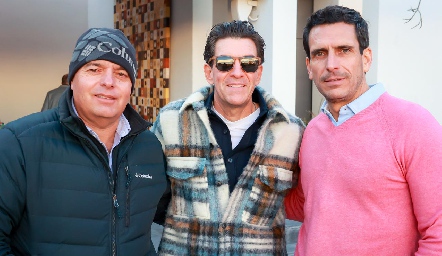  César Morales, Carlos Díaz y Javier Fernández.