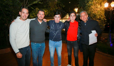  Ricardo Torres, Javier Abella, Gustavo, Daniel Puente y Ricardo Torres.