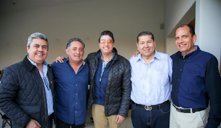  Alejandro Navarro, Antonio Venegas, Jorge Villalón, Saúl Payán y Francisco Rojas.