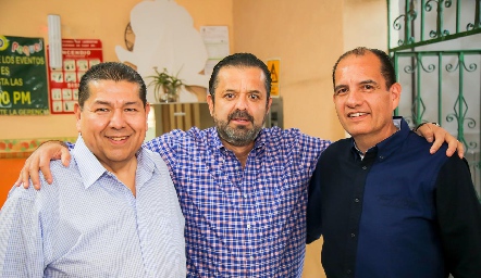  Saul Payán, Gabriel Moreno y Francisco Rojas.