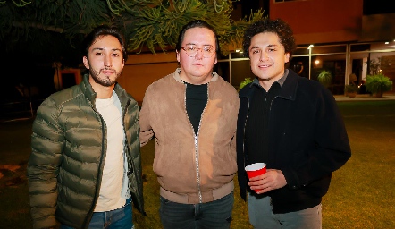  Sebastián Ramírez, Esteban Pruneda y Humberto Sáenz.