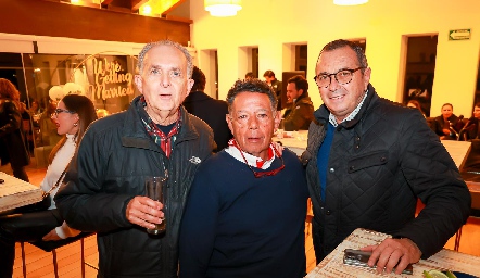  Paco Villanueva, Chiquio Meade y Rico Gaviño.