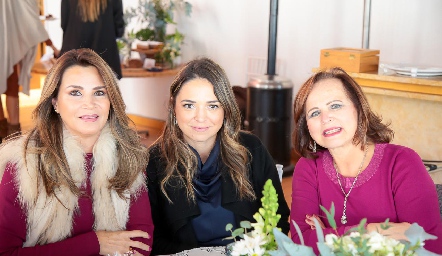  Bertha Barragán, Cristina Garza y Nena Dávila.