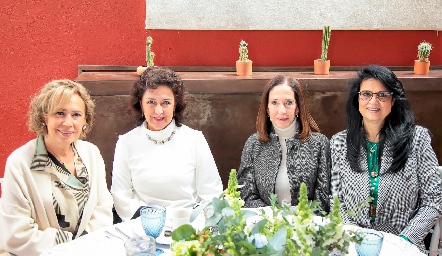  Rosy Castillo, Cristina Narváez, Maru Díaz Infante y Luz María Araiza.