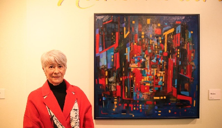  Graciela Palau con una de sus obras.