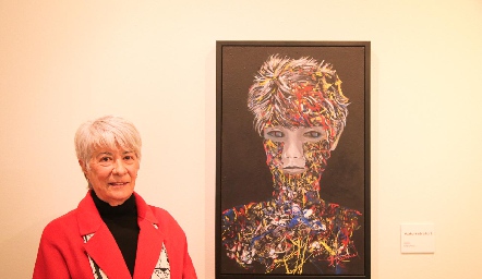  Graciela Palau y su autorretrato.