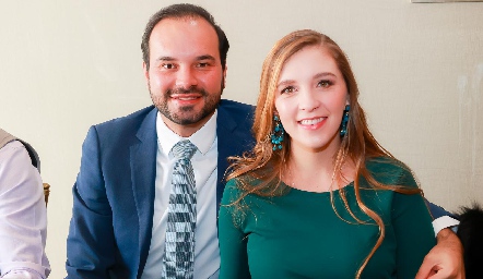  Rodrigo Alcalde y Paulina Martínez, padrinos de Sebastián.