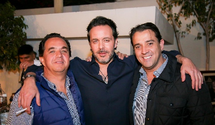  Guillermo Lasso, Xavier Castro y Oscar Valle.