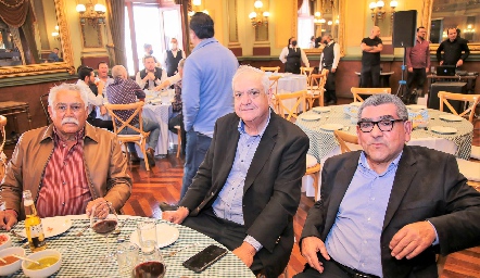  Filiberto de la Fuente, Arturo Rodríguez y Gustavo Arteaga.
