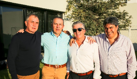  Javier Alcalde, Gerardo Valle, Jorge Gómez y Paco Leos.