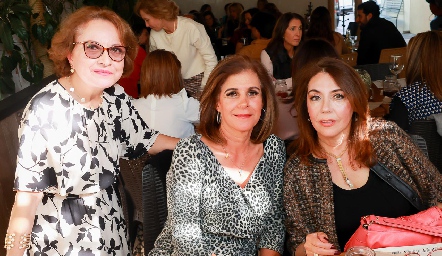  Marisela de Zermeño, Ana Laura Villarreal e Irma de Romo.