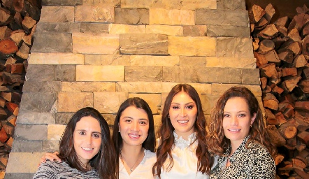  Luciana Rodríguez, Andrea Saucedo, Lili Medina y Bárbara Portales.