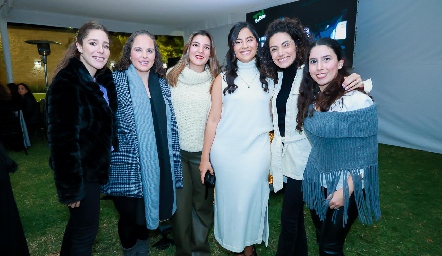  Lorena de la Parra, Andrea Díaz Infante, Mimí Navarro, Fabiola Aguillón, Paola Zepeda y Paola Córdova.
