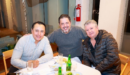  Jesús Martín del Campo, Jean Luca Alessi y Raúl Torres.