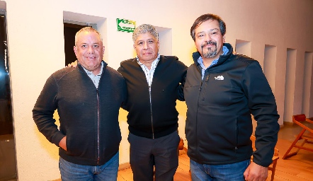  Asdrubal Irurzo, Alfredo Ayala y Luis Pacheco.