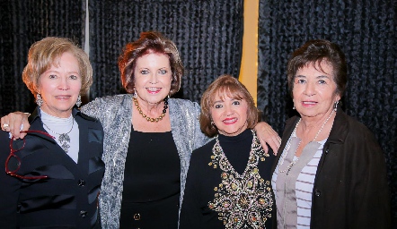  Martha Elena Garza, Tere Pizzuto, Yolanda Moreno y Tere Tobías.