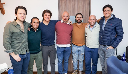  Tito Herrera, Diego Díaz de Sandi, Memo Cadena, Juane Silva, José Miguel Rosillo, Santiago Villarreal y José Cabrera.
