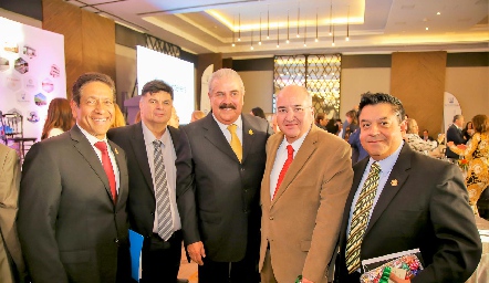  Miguel Ángel Fong, Armando de la Garza, Rafael Armendáriz, Luis Naúm Pedraza y Luis Rey Doroteo.