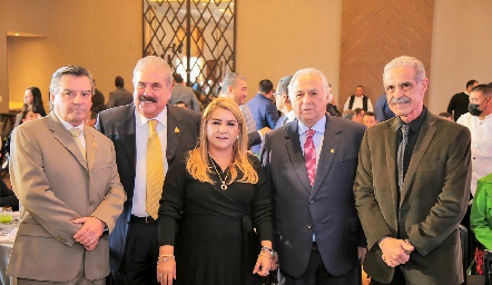 Luis Gerardo Ortuño, Rafael Armendáriz, Carmenchu, Miguel Torruco y Jaime Chalita.