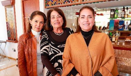  Lucía Rangel, Coco Rangel y Gaby Zamudio.