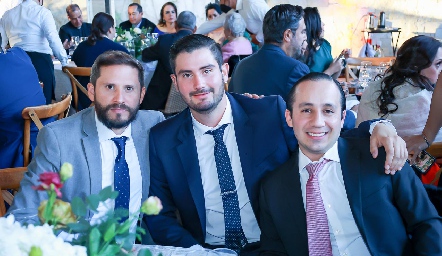  Guillermo Hernández, Polo Córdova y Paco Lavín.