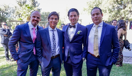  Eduardo Rangel, Mario Martell, Roberto Fernández y Carlos Sánchez.