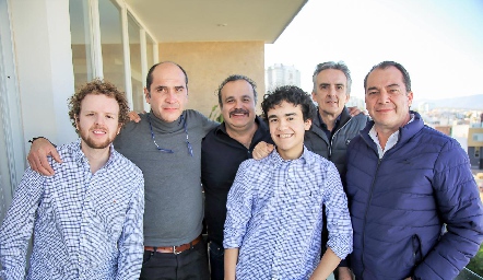  Fernando del Pozo, Pepe González, René Sánchez, René Carlo Sánchez, Fernando del Pozo y Lalo González.