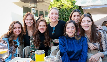 Ana Gaby Díaz Infante, Eugenia Valle, Pily Castañón, Ana Gaby Ibarra, Sofía Ascanio, Adri de la Maza e Isabela.