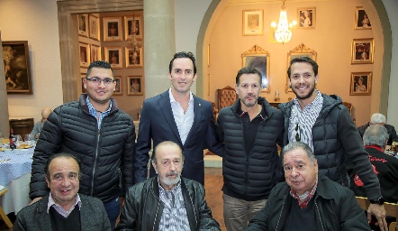  Roberto Romo, Jaime Lafuente, Edgardo Martínez Alejandro Lafuente, Marcelo Barrón, Ernesto Orozco y  Guillermo Acebo.